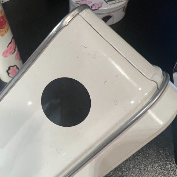 kate spade All In Good Taste Deco Dot Gift Storage Tin With Cookie Cutters *READ - Picture 11 of 14